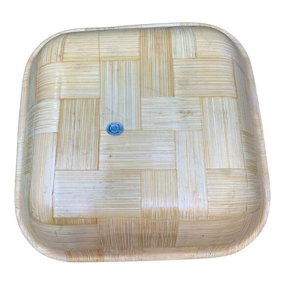 Vintage Rock City Hand Woven Bamboo Souvenir Bowl Basket - Picture 3 of 11